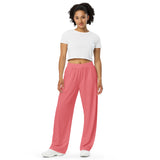 "Say Less" - unisex wide-leg pants (in Froly Pink)