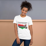 "Juneteenth Shackles" - Unisex t-shirt (in white)