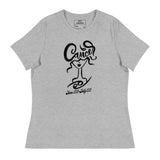 "Abstract Cancer Girl" - Women's Relaxed T-Shirt (in White or Grey with Black)