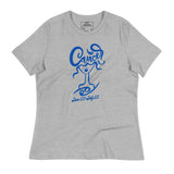 "Abstract Cancer Girl" - Women's Relaxed T-Shirt (in White, Black, or Grey with Blue)