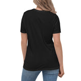 "Abstract Leo Girl" - Women's Relaxed T-Shirt (in White, Black, or Grey with Red)