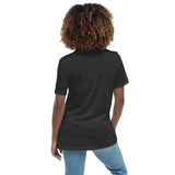 "Abstract Leo Girl" - Women's Relaxed T-Shirt (in White, Black, or Heather Grey with Orange)