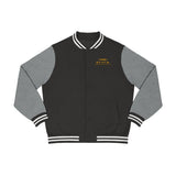 "Code B.L.A.C.K." - Men's Varsity Jacket (in Black or Navy w/Gold)