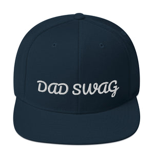 "Dad Swag/White Print" - Snapback Hat