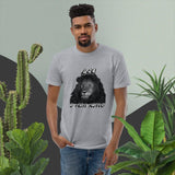 "Leo: I Am King" Men's Fitted Short Sleeve T-Shirt (in Black or Grey