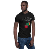 "Father's Learning Lessons/White Print" - Short-Sleeve Unisex T-Shirt