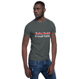 "Proud Father/White Print" - Short-Sleeve Unisex T-Shirt