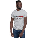"Proud Father/Black Print" - Short-Sleeve Unisex T-Shirt