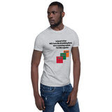 "Father's Learning Lessons/Black Print" - Short-Sleeve Unisex T-Shirt