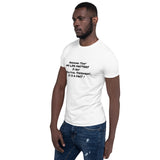 "My Life Matters/ White or Grey w/Black Print" - Short-Sleeve Unisex T-Shirt