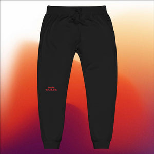 "Code" B.L.A..C.K." - Heritage Fleece Cotton Unisex fleece sweatpants (in Black or White w/Pan-African Colors)