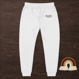 "Code" B.L.A..C.K." Heritage Fleece Cotton Unisex fleece sweatpants (in White or Grey w/Black)