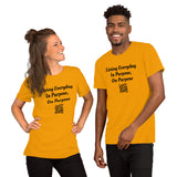"Living In Purpose, On Purpose" - Short-Sleeve Unisex T-Shirt