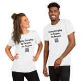 "Living In Purpose, On Purpose" - Short-Sleeve Unisex T-Shirt